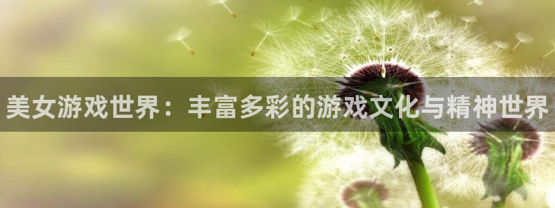 优贝娱乐娱乐：美女游戏世界：丰富多彩的游戏文化与精神世界