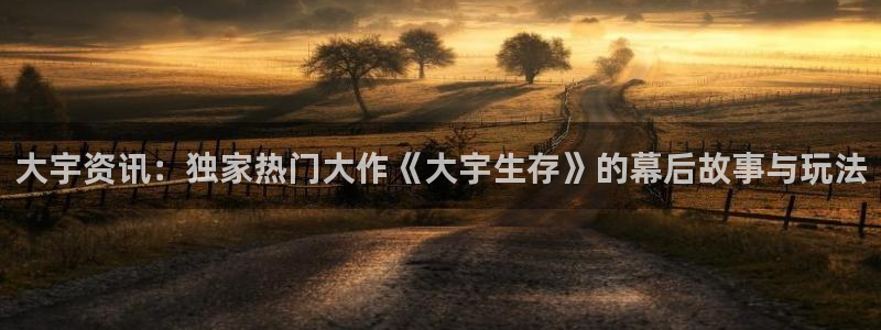 优贝娱乐网页登录入口下载：大宇资讯：独家热门大作《大宇生存》